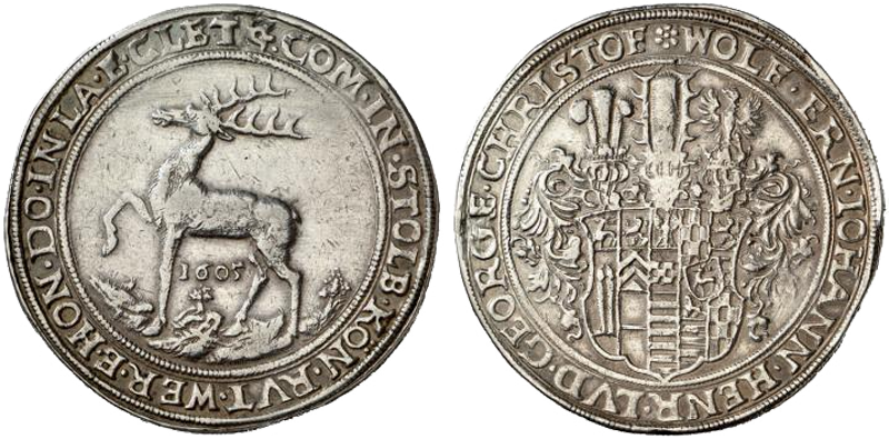 7765 / Талер 1605 р.; Сумісне правління, 1587-1606 р.; Hksp., SS